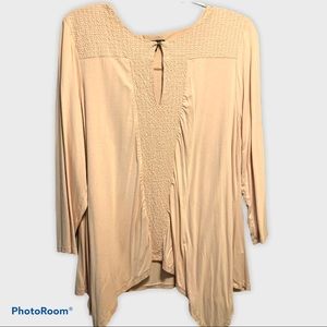Adrianna Papell peach color blouse